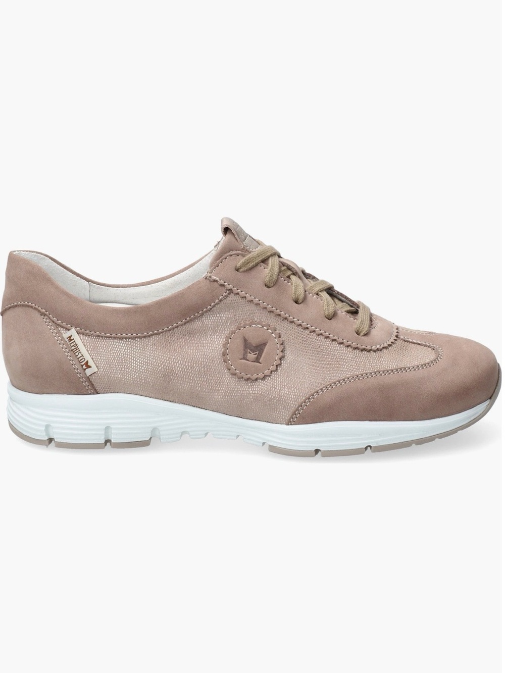 MEPHISTO ‘Yael’ Soft-Air Metallic Taupe Sneaker Size 9.5 Women’s - Picture 1 of 13